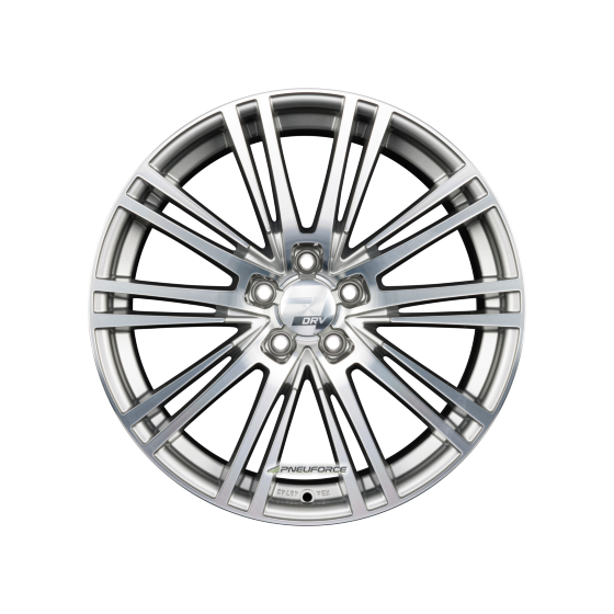 2DRV BY WHEELWORLD - WH18 DAYTONA GRAU HOCHGLANZPOLIERT 7,5X17 LK:5/112 ET:45 ML:66,6
